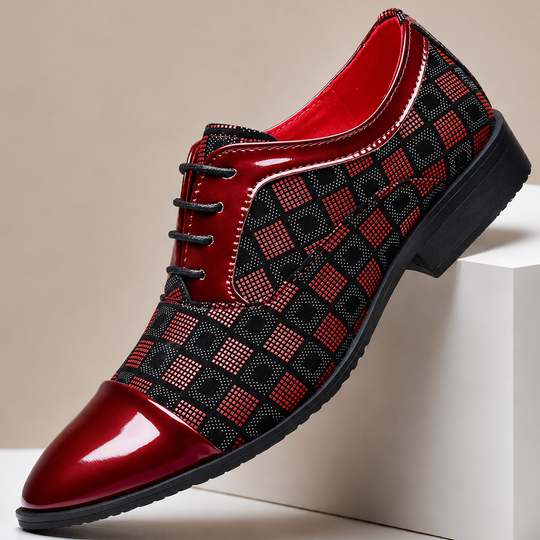 Texturierte Leder Anzugschuhe Herren Business Schuhe