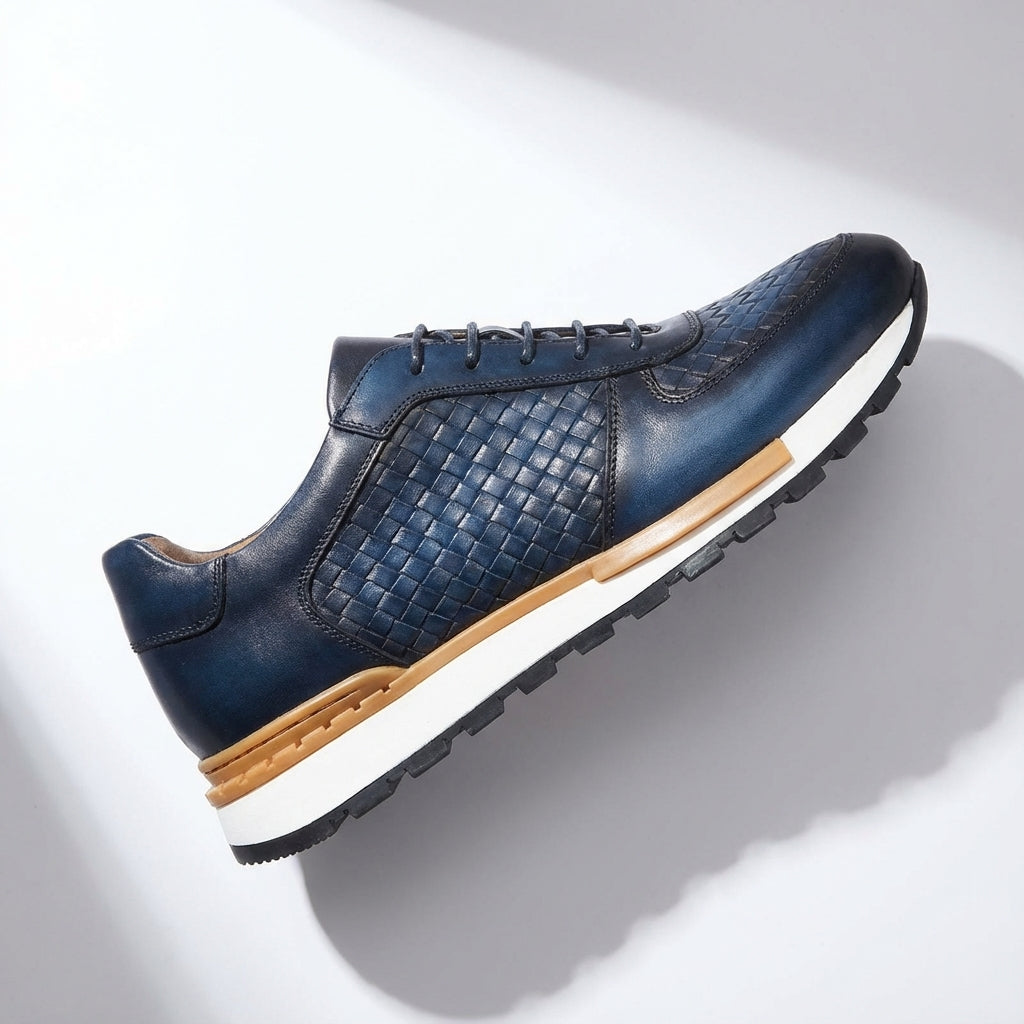 Leder Sneaker Herren Italienisch Casual Komfort Schuhe
