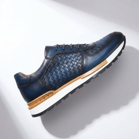 Leder Sneaker Herren Italienisch Casual Komfort Schuhe