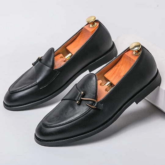 Monk Strap Leder Loafer Herren Hochzeit Anzugschuhe