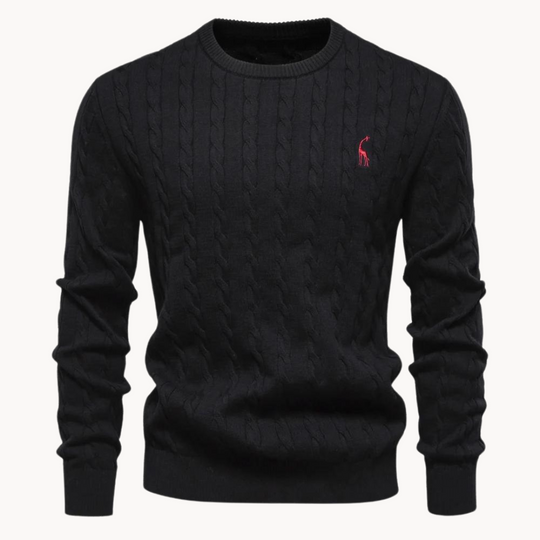 Zopfstrick Pullover Herren Strickpullover Warm Winter