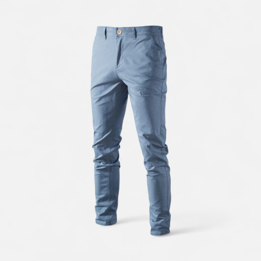 Smart Casual Chino Hose Herren Tailliert Elegant