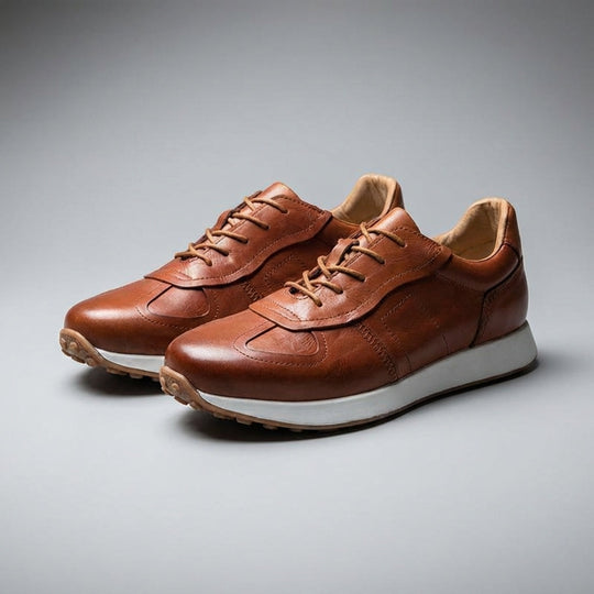 Handgenähte Rindsleder Sneaker Herren Premium Komfort