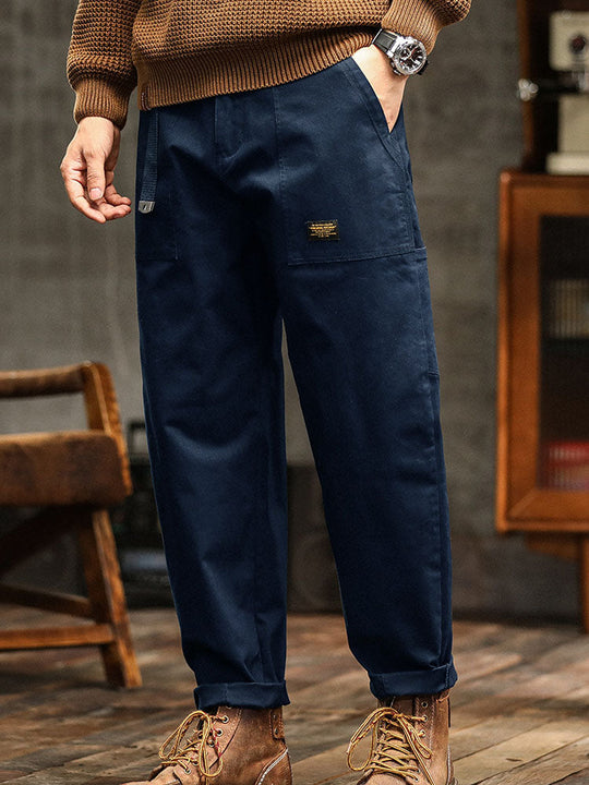 Utility Cargohose Herren Baumwolle Taschen Gürtel