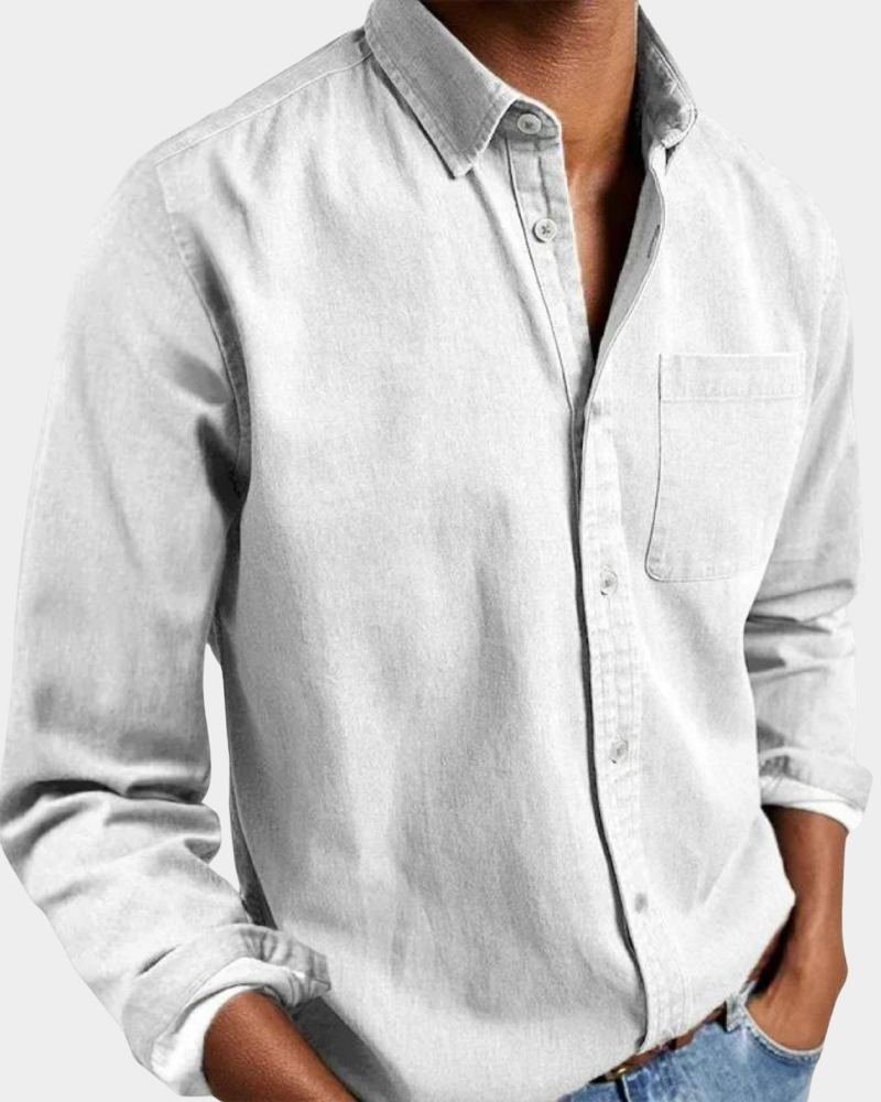 Premium Komfort Langarmhemd Herren Casual Sommer Hemd