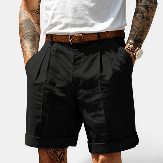 Herren Lockere Leinenshorts – Jennoir