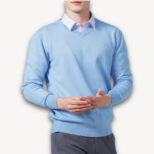 Kaschmir Pullover Herren Strick Weich Warm Sweater