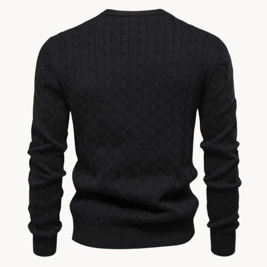 Zopfstrick Pullover Herren Strickpullover Warm Winter