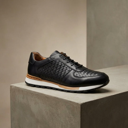 Leder Sneaker Herren Italienisch Casual Komfort Schuhe