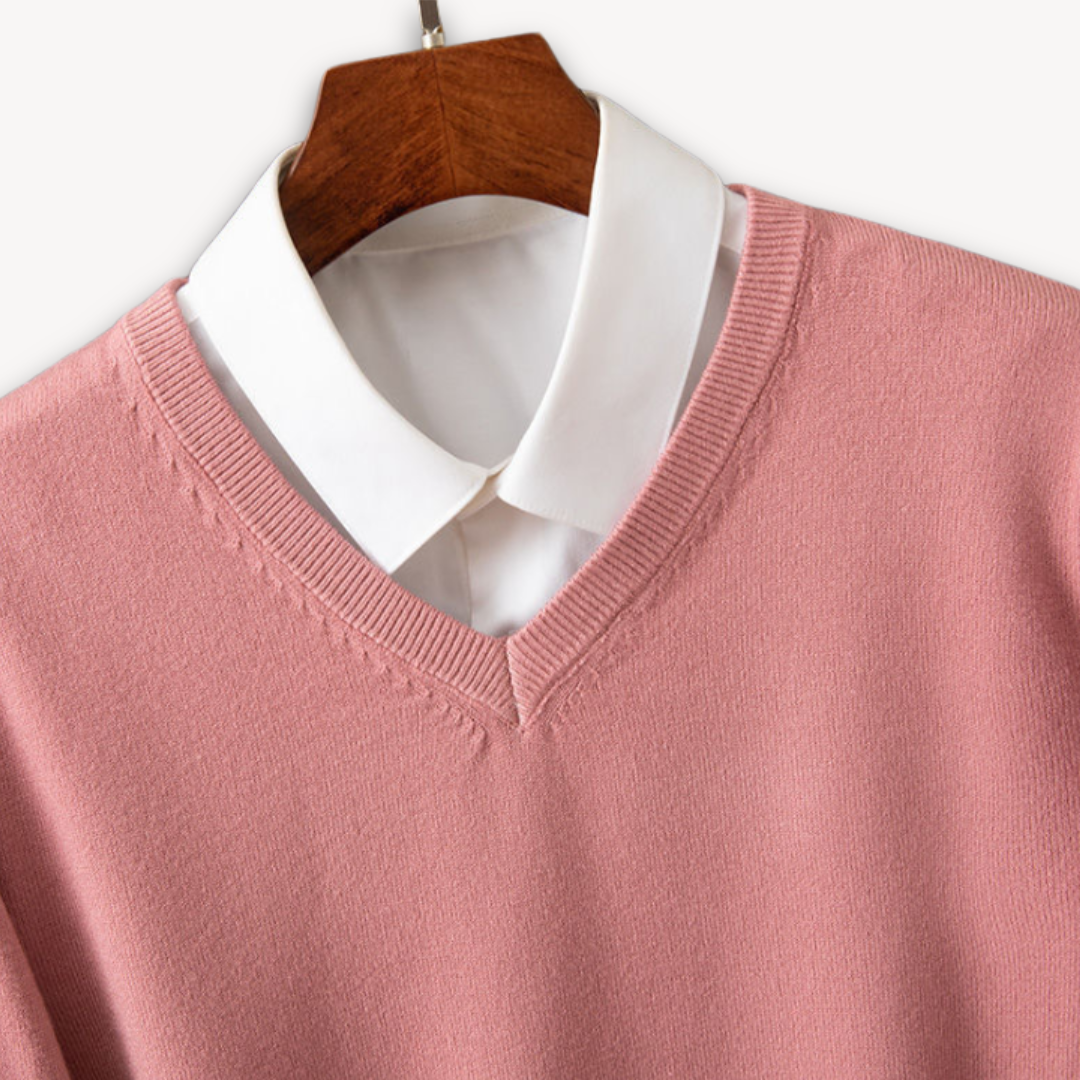 Kaschmir Pullover Herren Strick Weich Warm Sweater