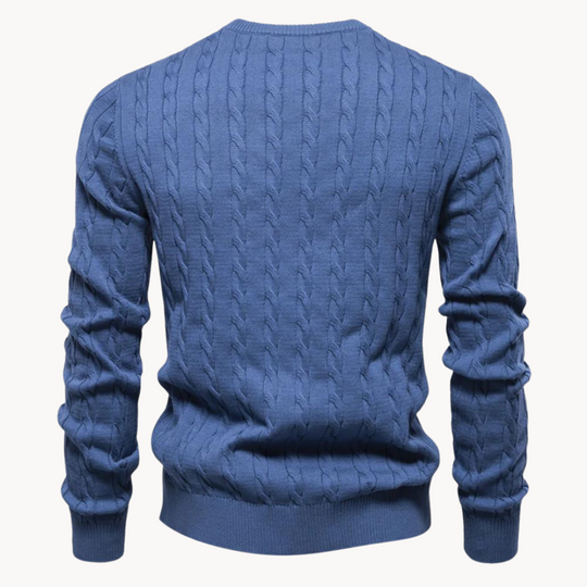 Zopfstrick Pullover Herren Strickpullover Warm Winter