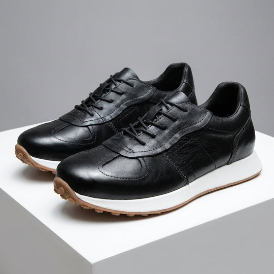 Handgenähte Rindsleder Sneaker Herren Premium Komfort