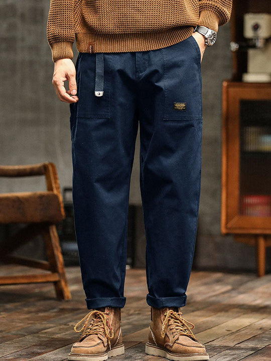 Utility Cargohose Herren Baumwolle Taschen Gürtel