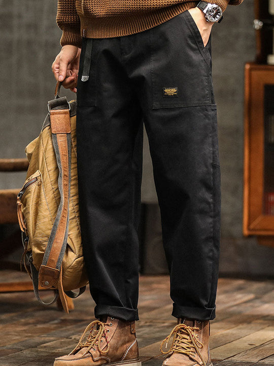 Utility Cargohose Herren Baumwolle Taschen Gürtel