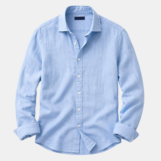 Herren Atmungsaktives Leinenbaumwoll-Hemd – Jennoir