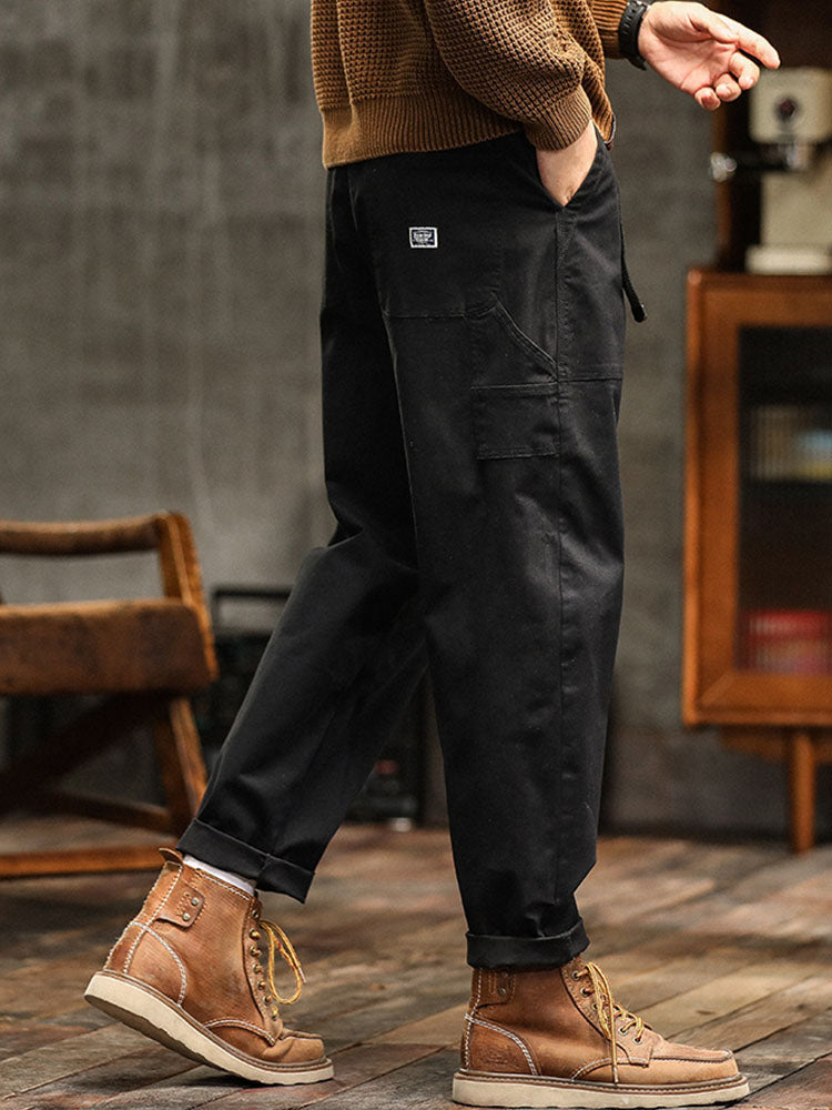 Utility Cargohose Herren Baumwolle Taschen Gürtel