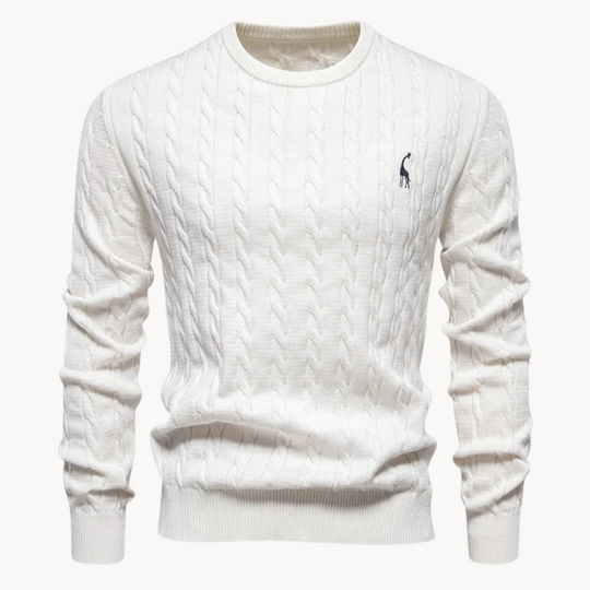 Zopfstrick Pullover Herren Strickpullover Warm Winter