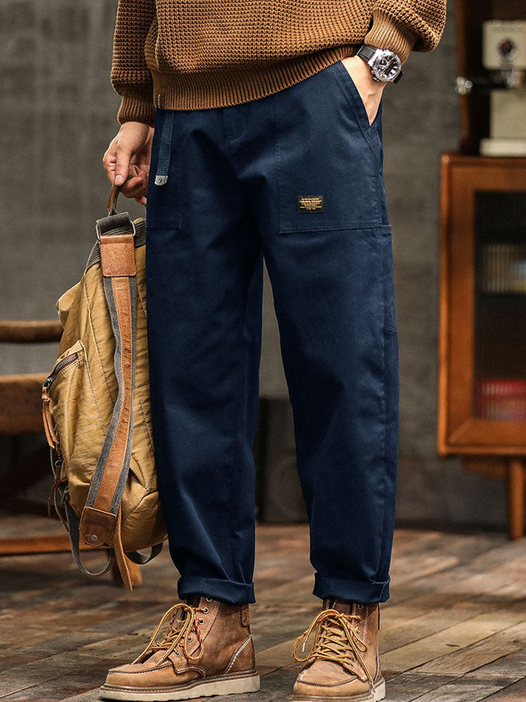 Utility Cargohose Herren Baumwolle Taschen Gürtel
