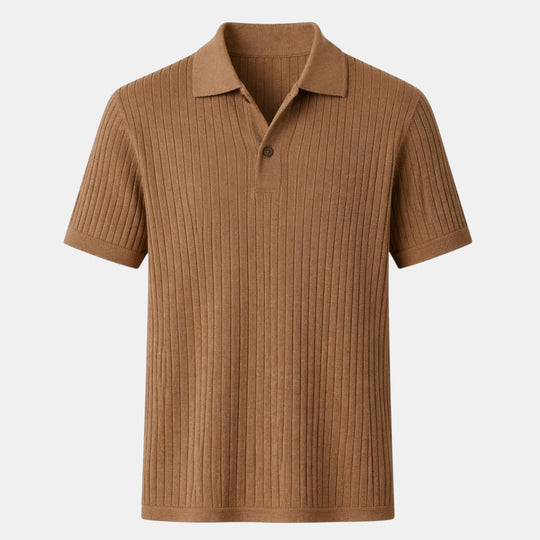 Herren Geripptes Polo-Shirt – Jennoir