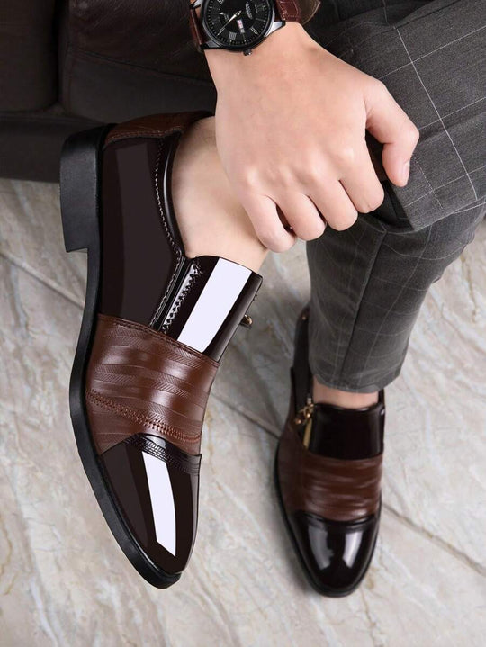 Strukturierte Loafer Herren Kunstleder Business Elegant