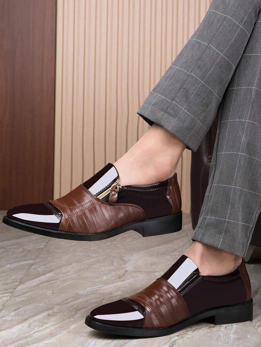 Strukturierte Loafer Herren Kunstleder Business Elegant
