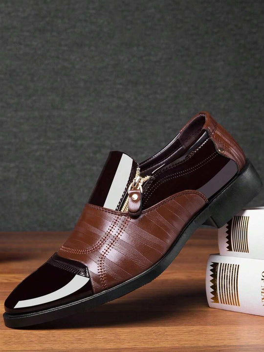 Strukturierte Loafer Herren Kunstleder Business Elegant
