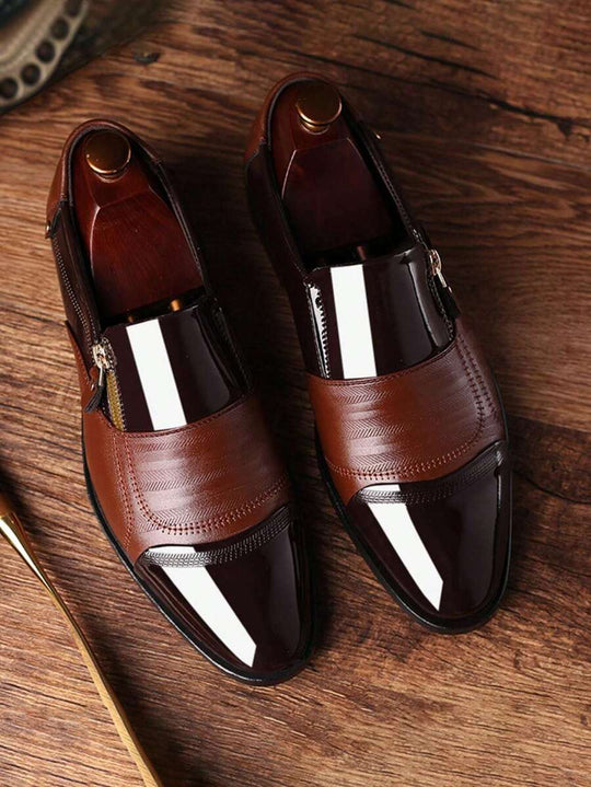 Strukturierte Loafer Herren Kunstleder Business Elegant