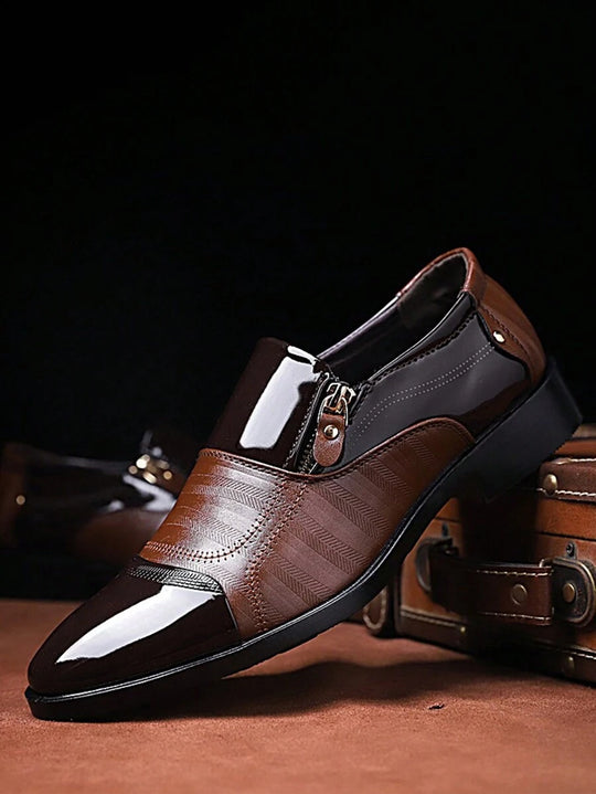 Strukturierte Loafer Herren Kunstleder Business Elegant