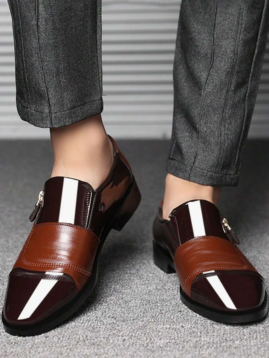 Strukturierte Loafer Herren Kunstleder Business Elegant
