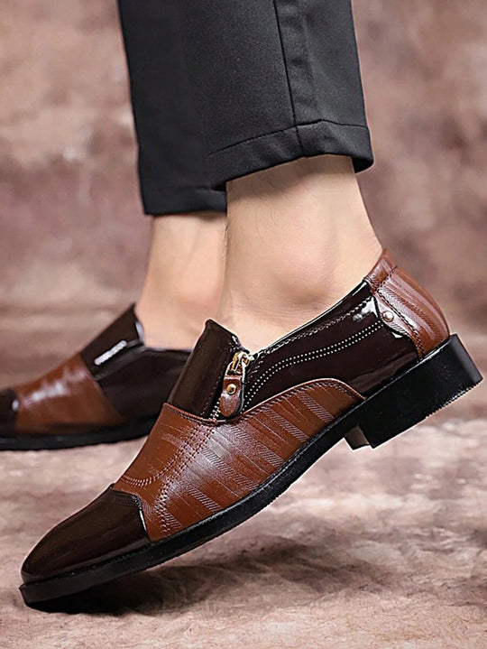 Strukturierte Loafer Herren Kunstleder Business Elegant