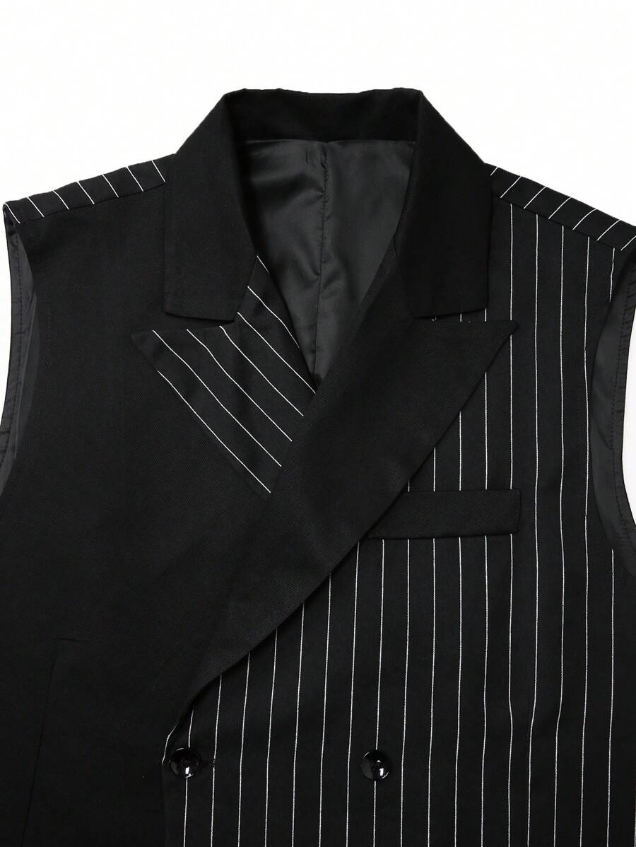 Zweireihige Anzugweste Herren Slim Fit Business