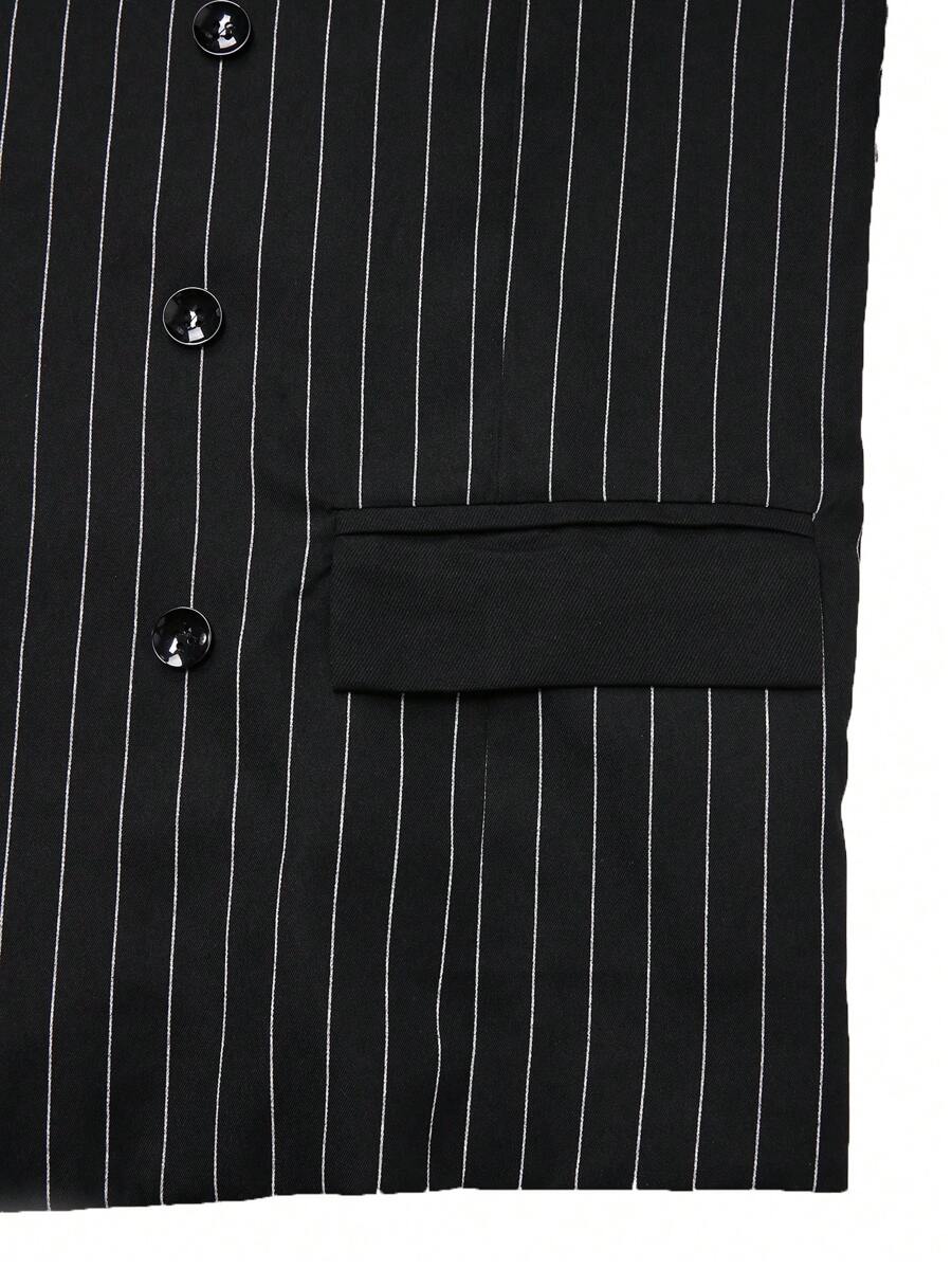 Zweireihige Anzugweste Herren Slim Fit Business