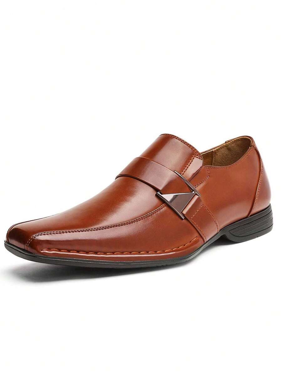 Gefütterte Loafer Herren Mokassin Kunstleder Elegant