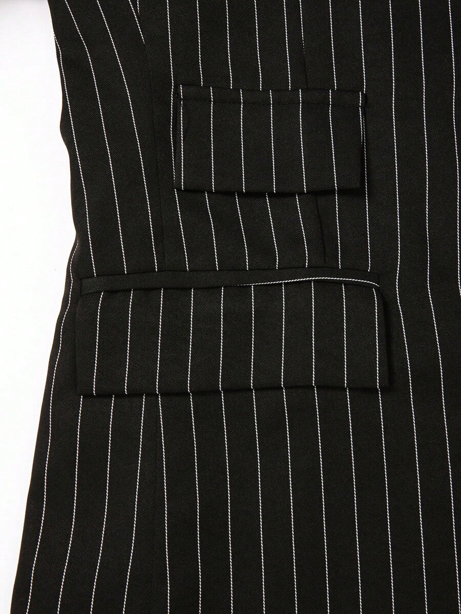 Gestreifter Anzug Herren Blazer und Hose Business