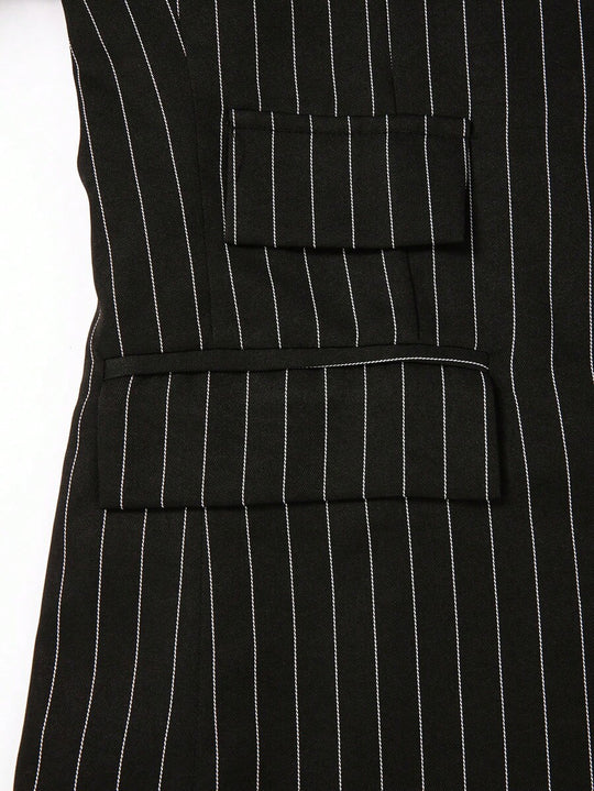 Gestreifter Anzug Herren Blazer und Hose Business