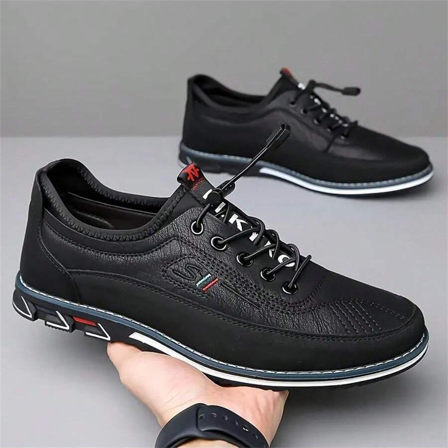 Bequeme Business Loafer Herren Kunstleder Gummisohle