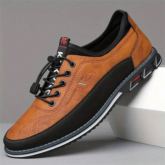 Bequeme Business Loafer Herren Kunstleder Gummisohle
