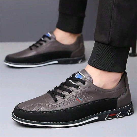 Bequeme Business Loafer Herren Kunstleder Gummisohle