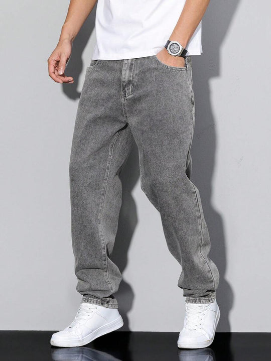 Distressed Jeans Herren Tapered Denim Used Look