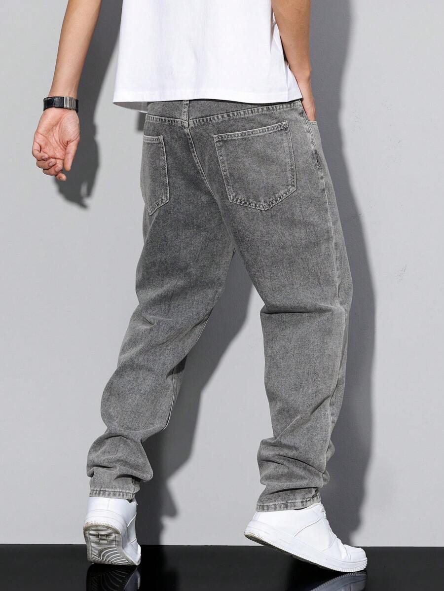 Distressed Jeans Herren Tapered Denim Used Look