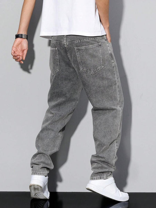 Distressed Jeans Herren Tapered Denim Used Look