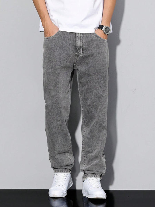 Distressed Jeans Herren Tapered Denim Used Look