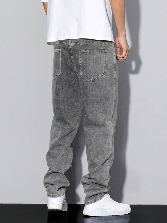 Distressed Jeans Herren Tapered Denim Used Look