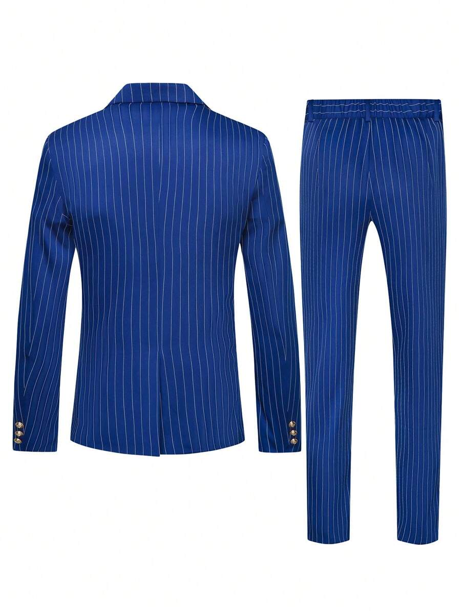 Gestreifter Anzug Herren Blazer und Hose Business
