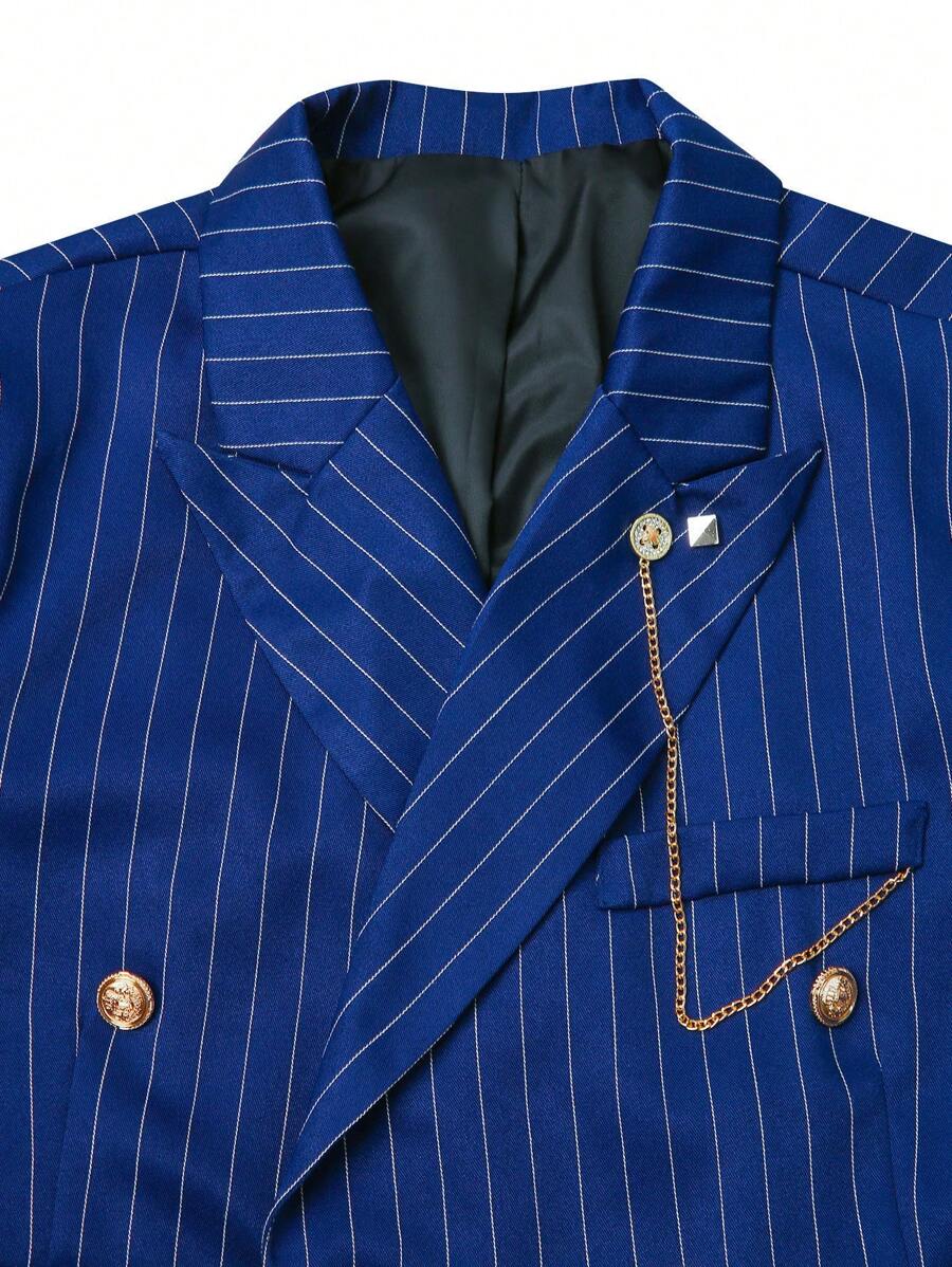 Gestreifter Anzug Herren Blazer und Hose Business