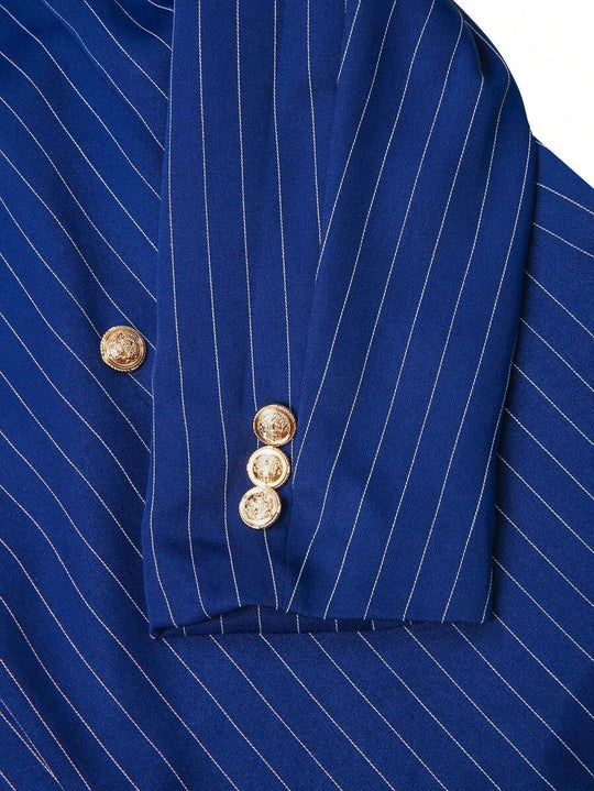 Gestreifter Anzug Herren Blazer und Hose Business