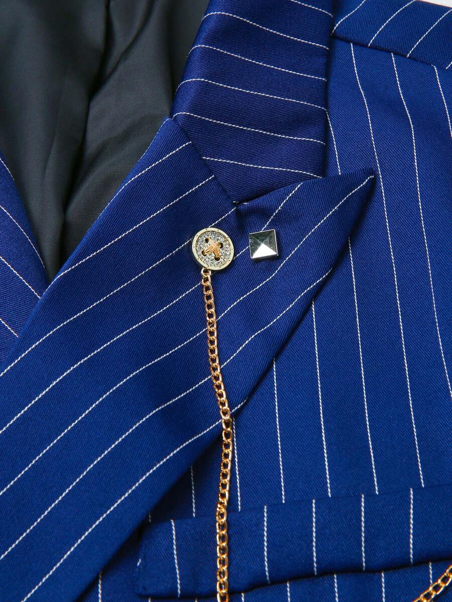 Gestreifter Anzug Herren Blazer und Hose Business