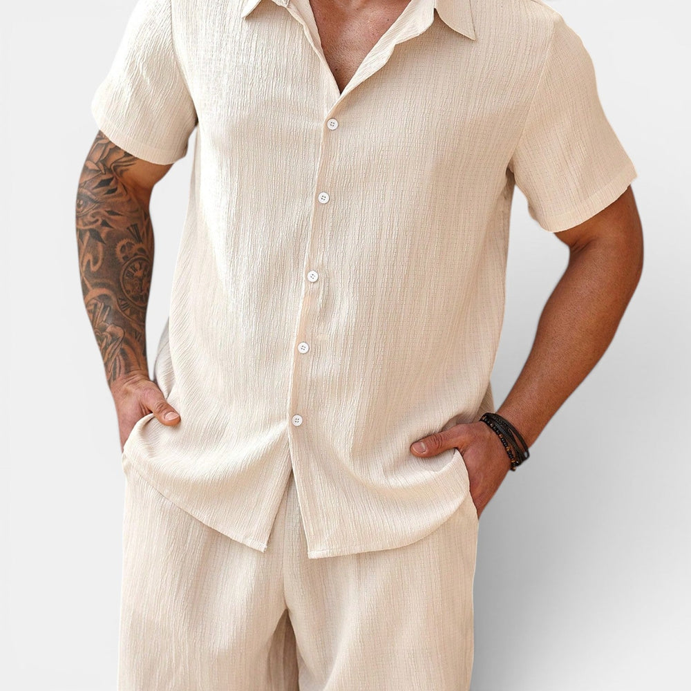 Herren Atmungsaktives Casual-Sommer-Set – Jennoir