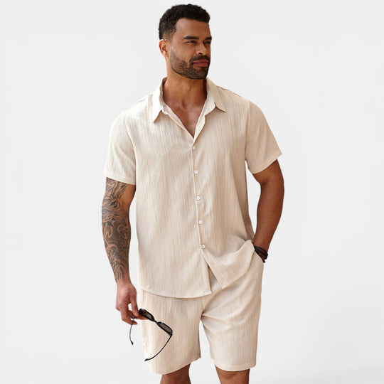 Herren Atmungsaktives Casual-Sommer-Set – Jennoir