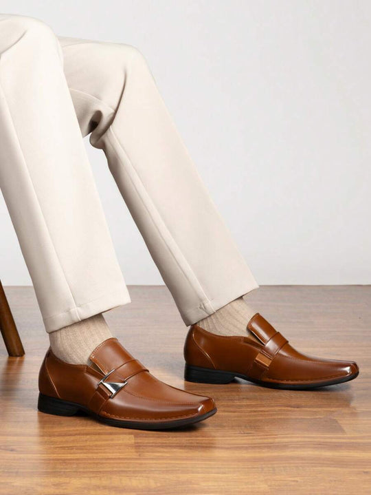 Gefütterte Loafer Herren Mokassin Kunstleder Elegant